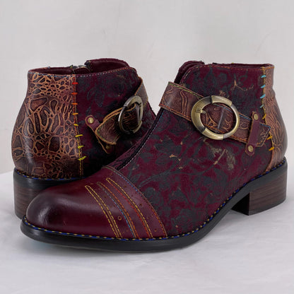 maroon W Shoe Size 38 L'ARTISTE shooties/booties