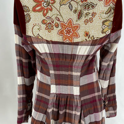 Size S ARATTA SILENT JOURNEY Plaid Dress