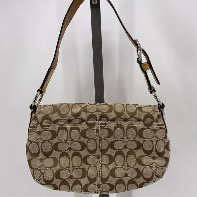 BROWN/TAN COACH Shoulder Bag