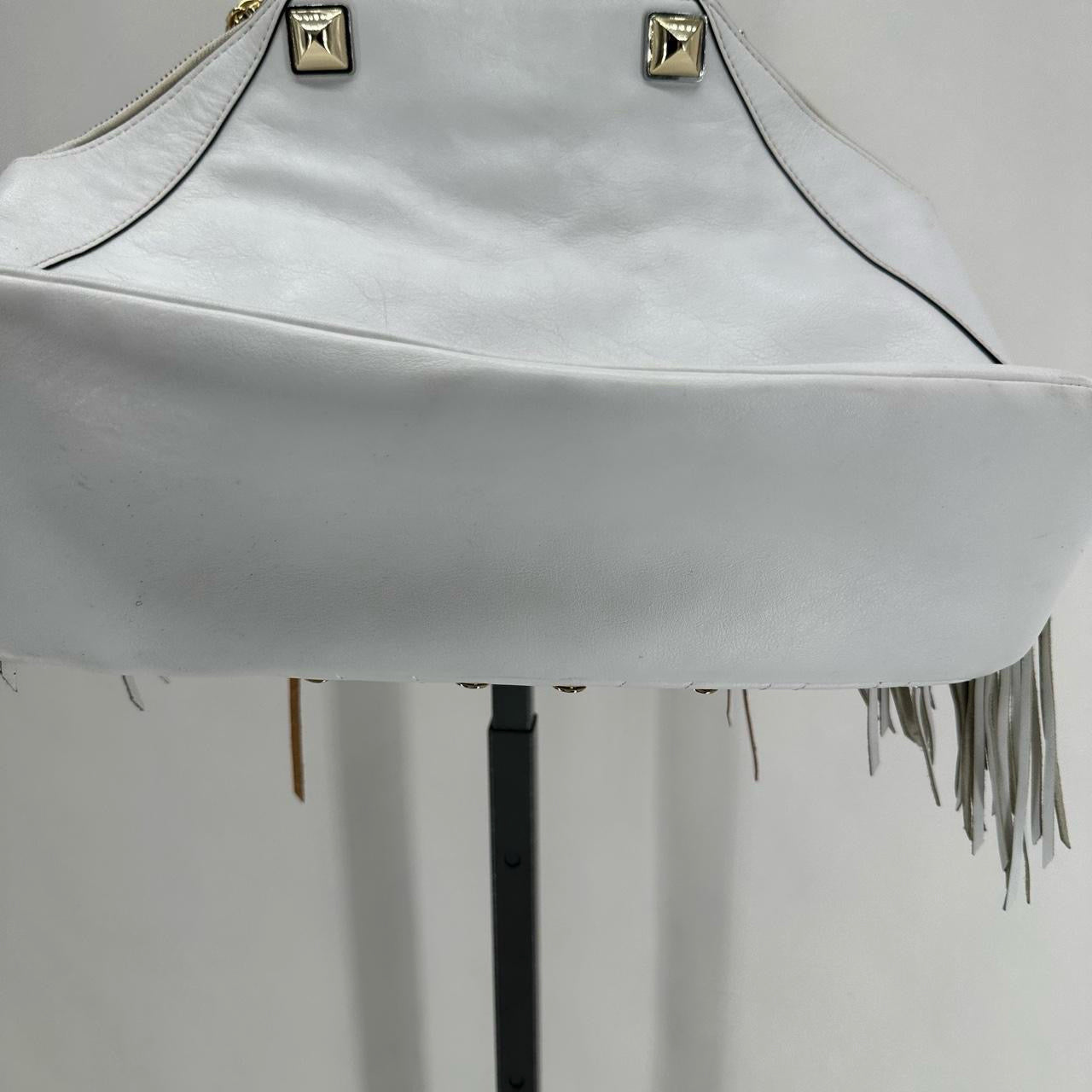 White RIBKOFF TRENDS Leather Satchel