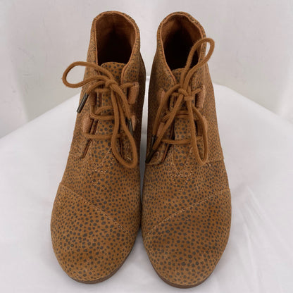 Caramel W Shoe Size 8 TOMS Wedge