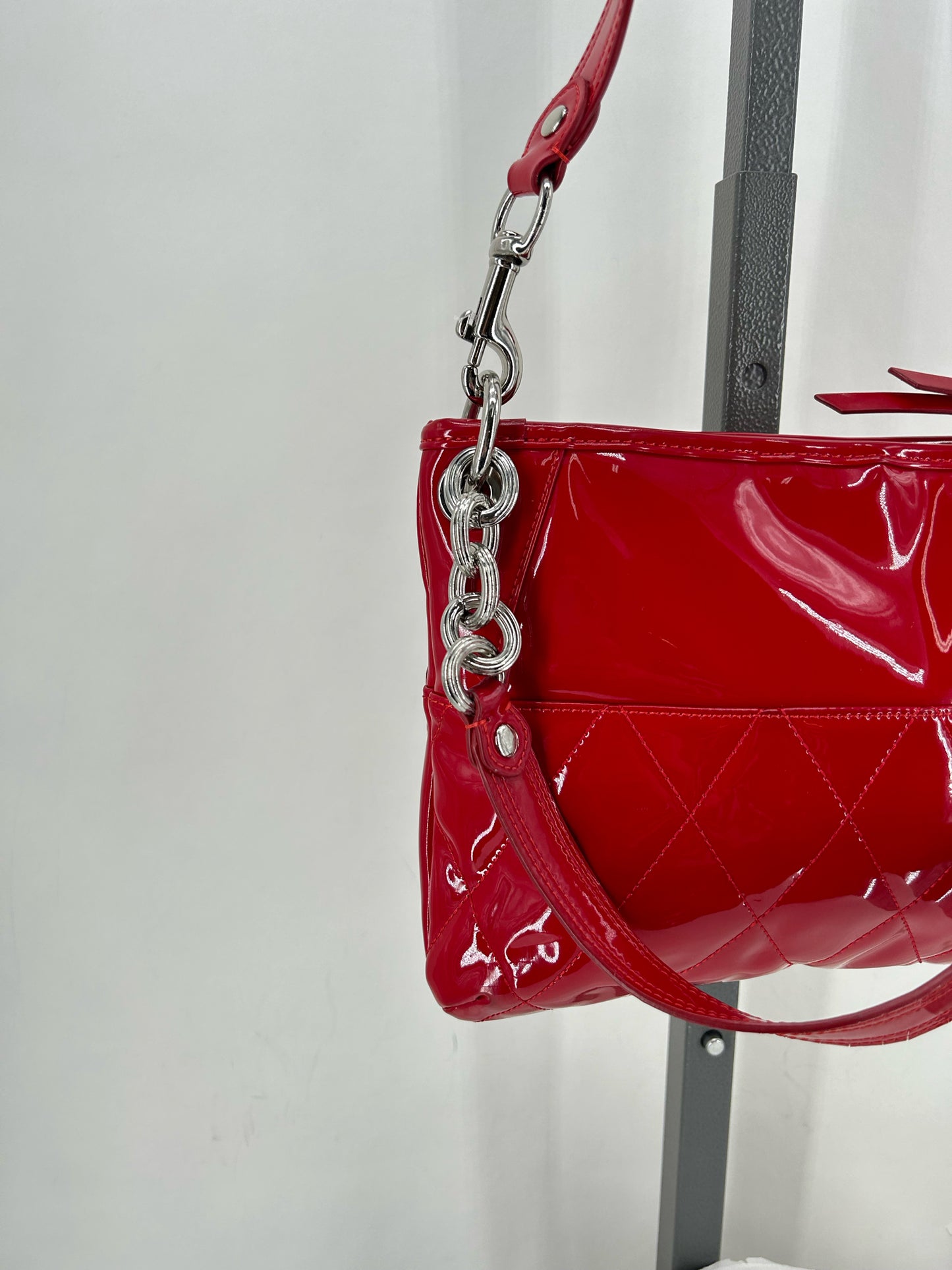 Red COACH Leather PATENT Cross-body