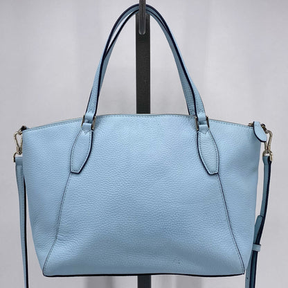 LT BLUE KATE SPADE Leather Pebbeled Leather Satchel