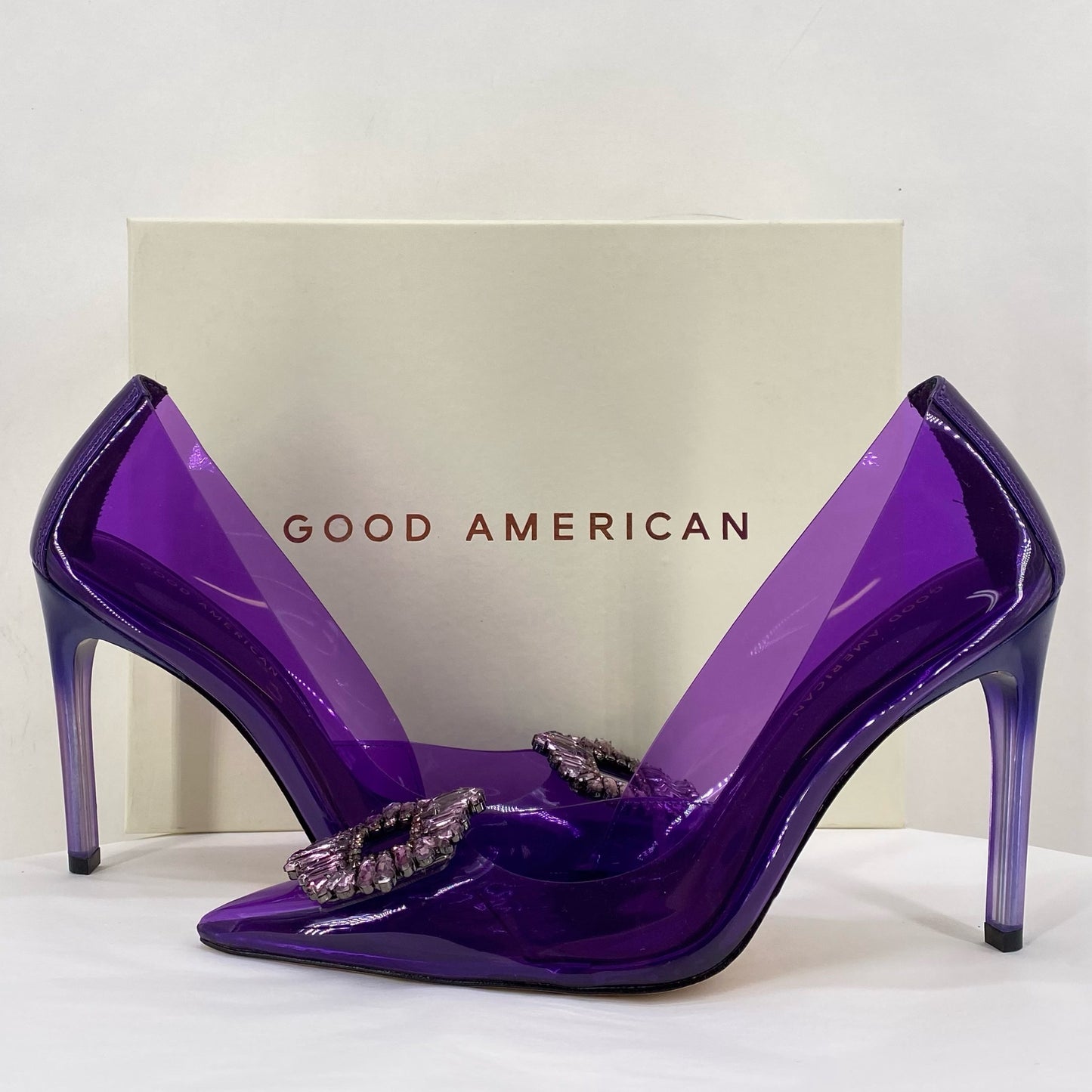 Purple W Shoe Size 9 GOOD AMERICAN Heels