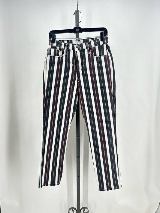 Size 27/4 FRAME Denim Stripe Pants