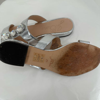 Silver W Shoe Size 7.5 J CREW Sandals