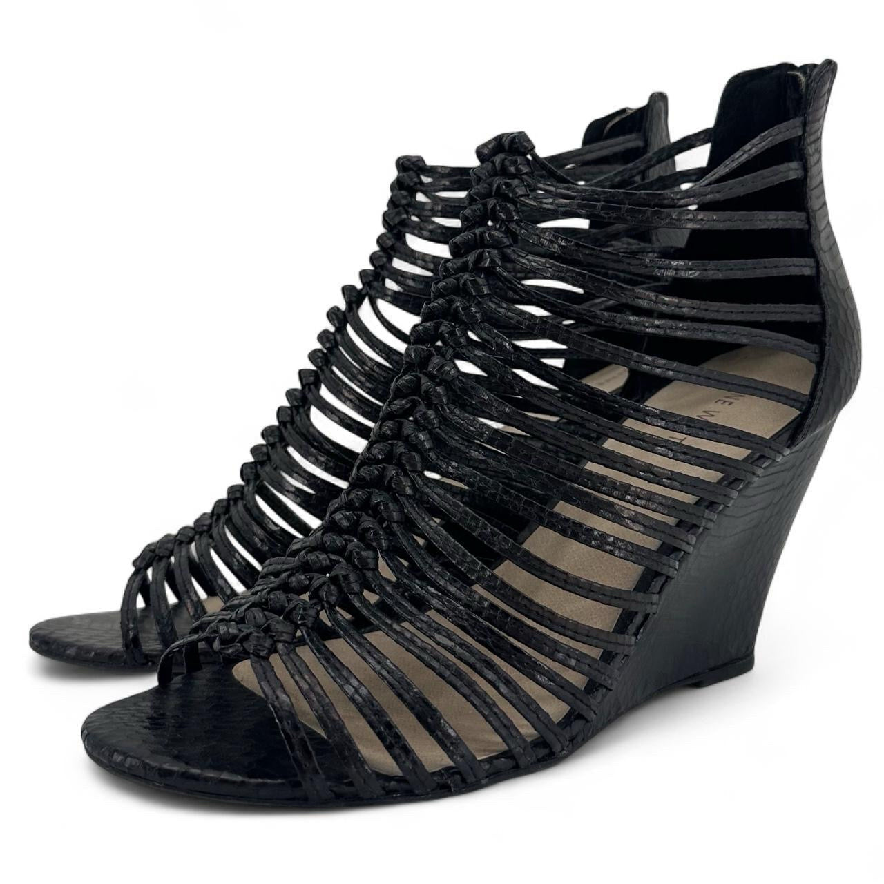 Black W Shoe Size 10 NINE WEST Wedge