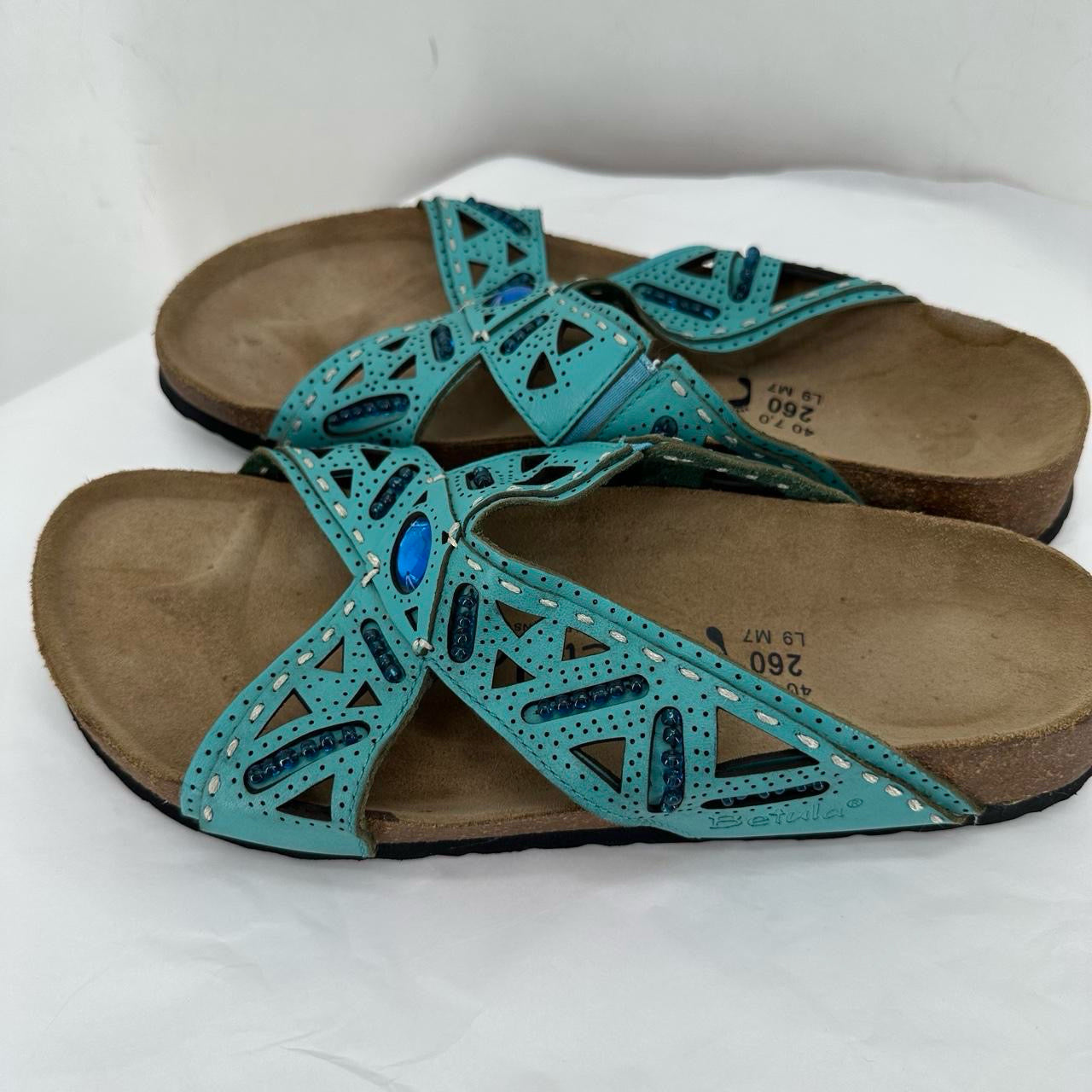 Turqouise W Shoe Size 9 BETULA Sandals