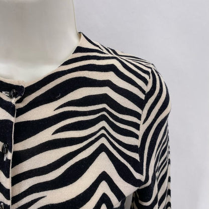 Size XS J CREW ZEBRA Cardigan