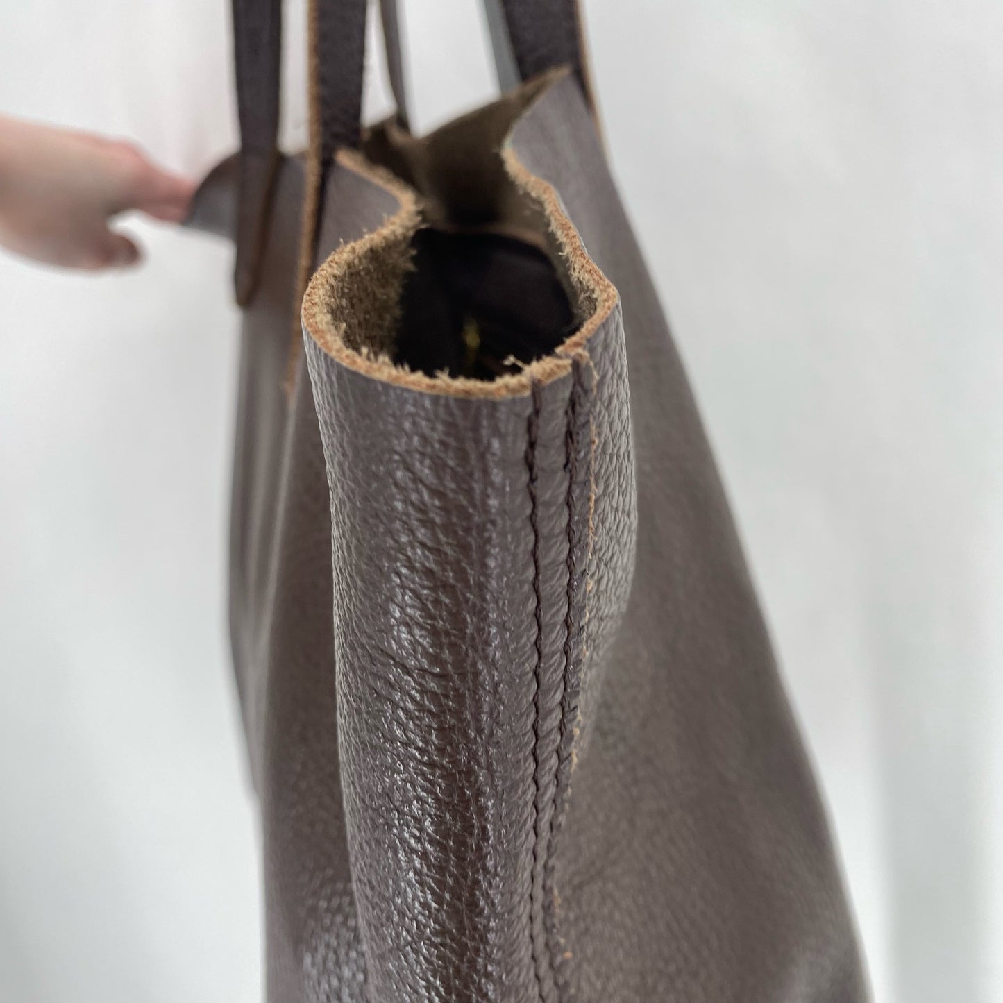 DARK BROWN CUYANA Shoulder Bag