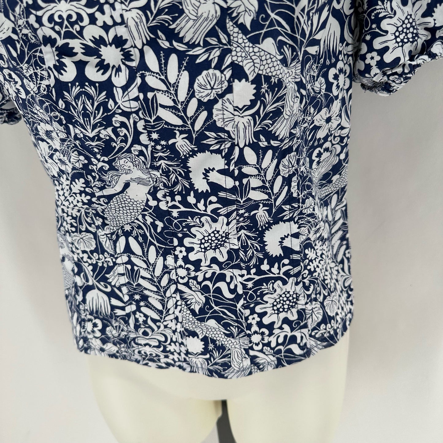 Size 2 J CREW Floral Shirt