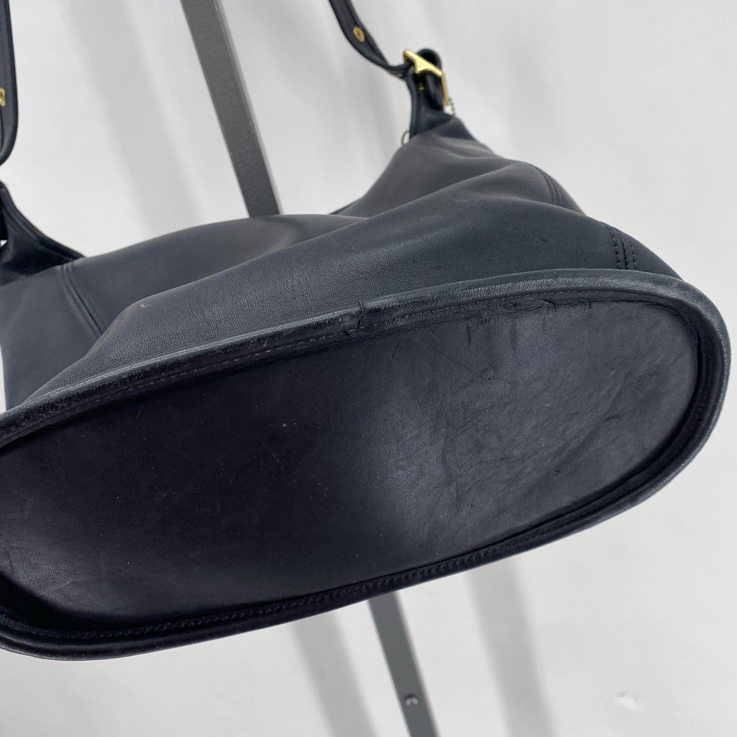 Black COACH Leather Shoulder Bag