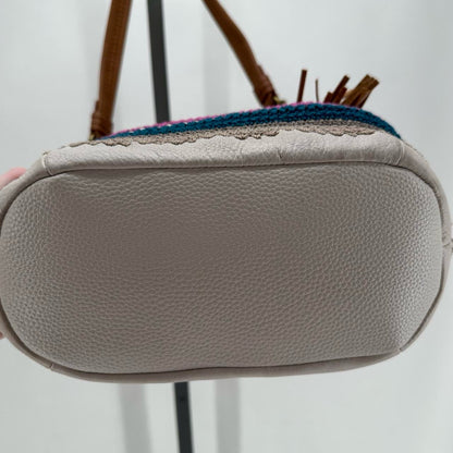 off white THE SAK Leather Pebbeled Leather Shoulder Bag