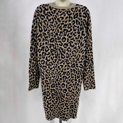 Size XL J CREW LEOPARD Dress