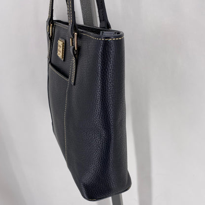 Black DOONEY & BOURKE Leather Pebbeled Leather Shoulder Bag