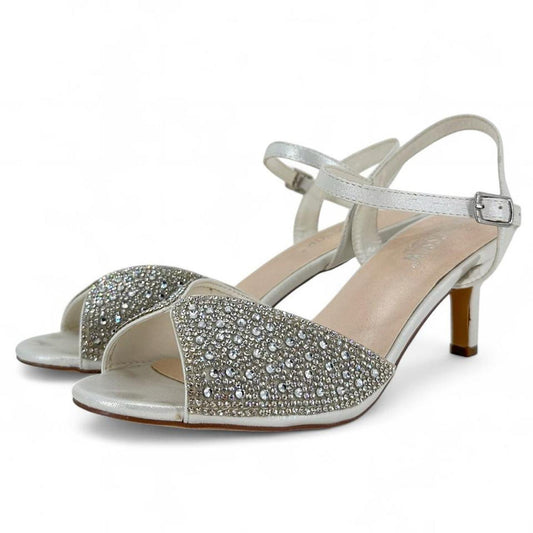 LT GRAY W Shoe Size 9 DE BLOSSOM Heels
