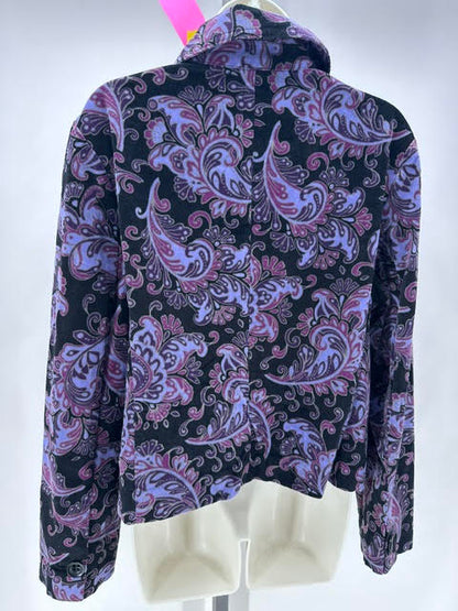 Size LP Charter Club Corduroy Paisley Jacket
