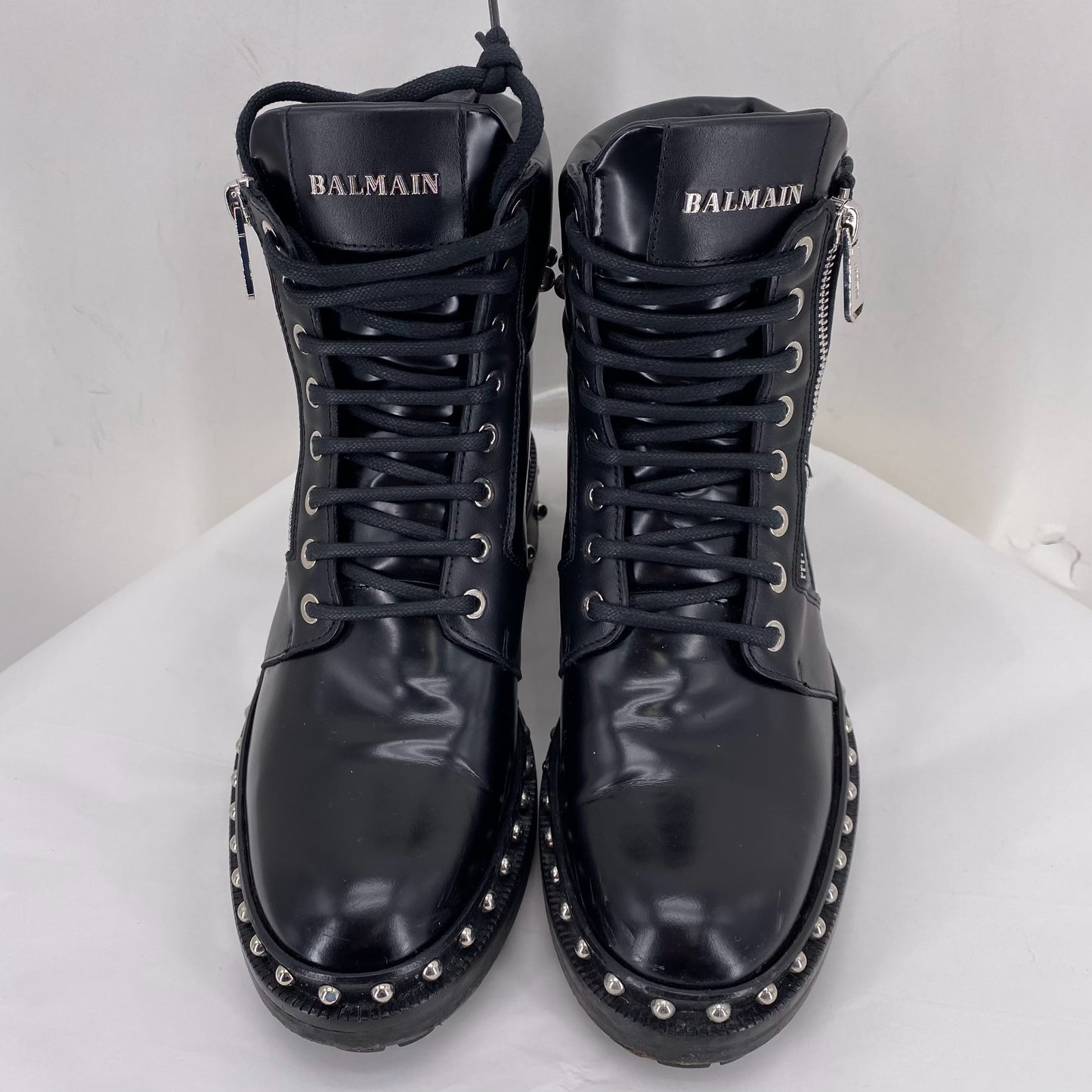 Black W Shoe Size 38.5 BALMAIN Boots