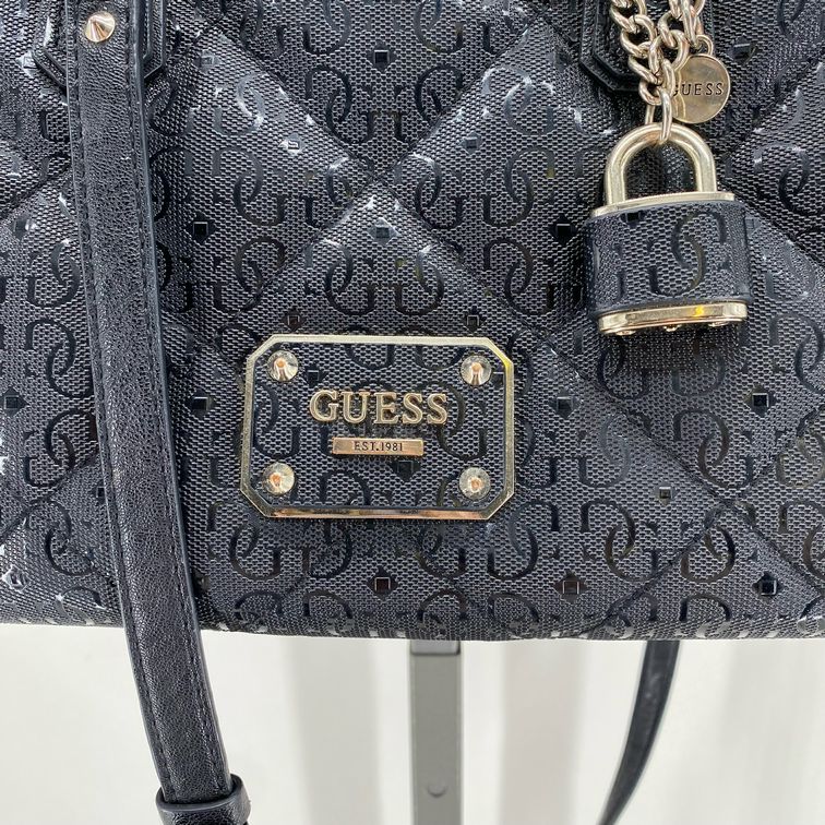 Black GUESS PVC Tote