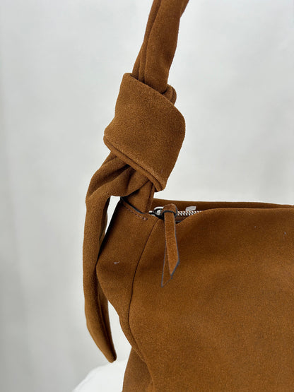 REDDISH BROWN J JILL SUEDE Shoulder Bag