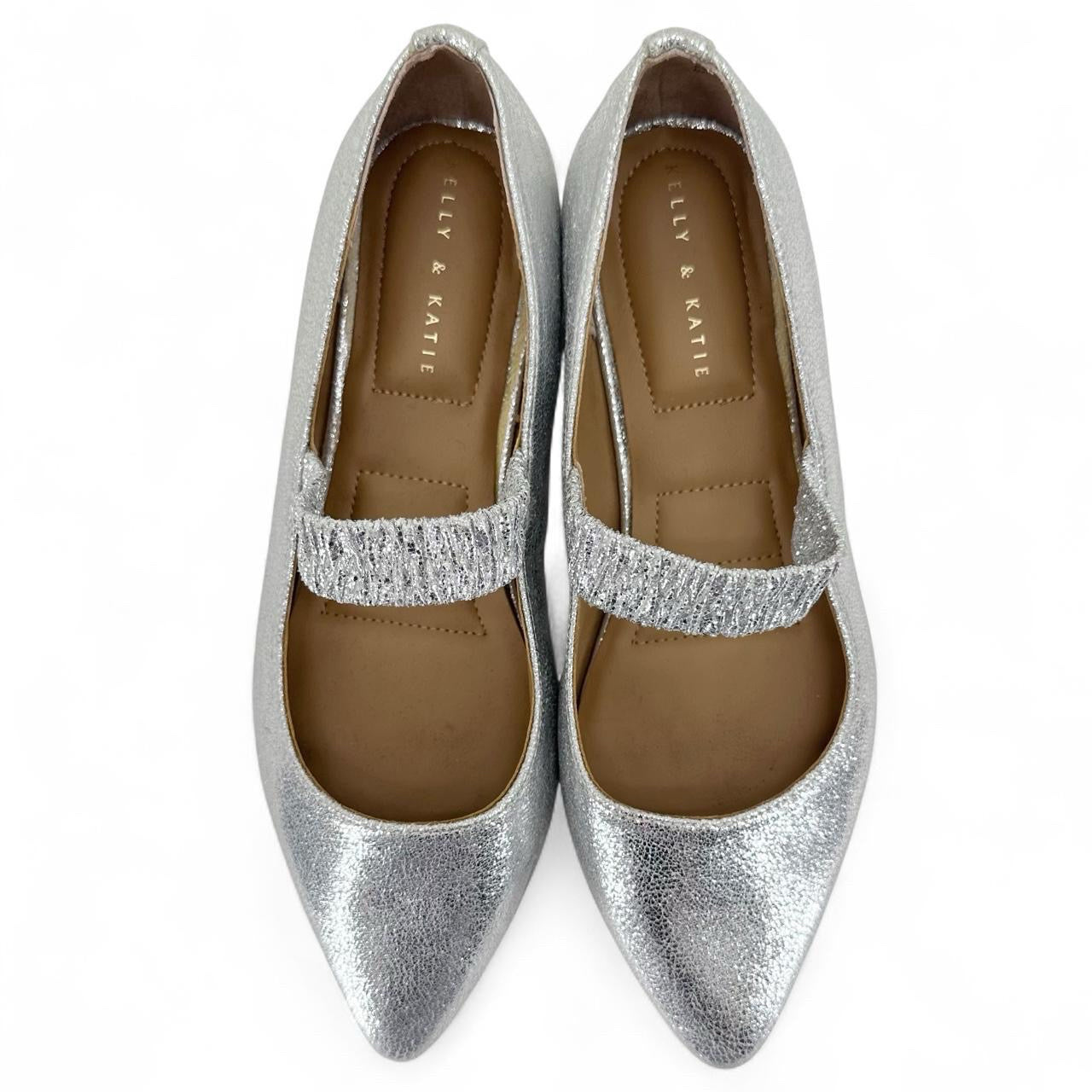 Silver W Shoe Size 7 KELLY & KATIE Flats