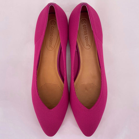 HOT PINK W Shoe Size 8.5 CORSO COMO Flats