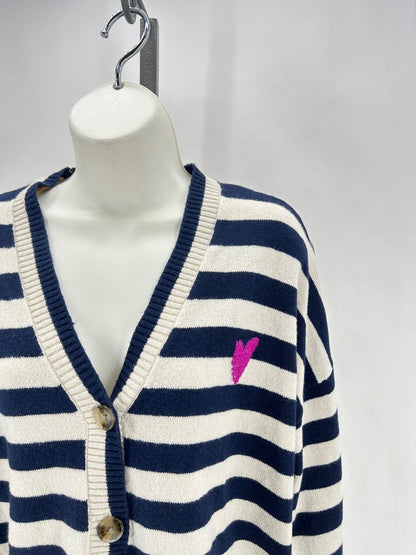 Size L LOFT Stripe Cardigan