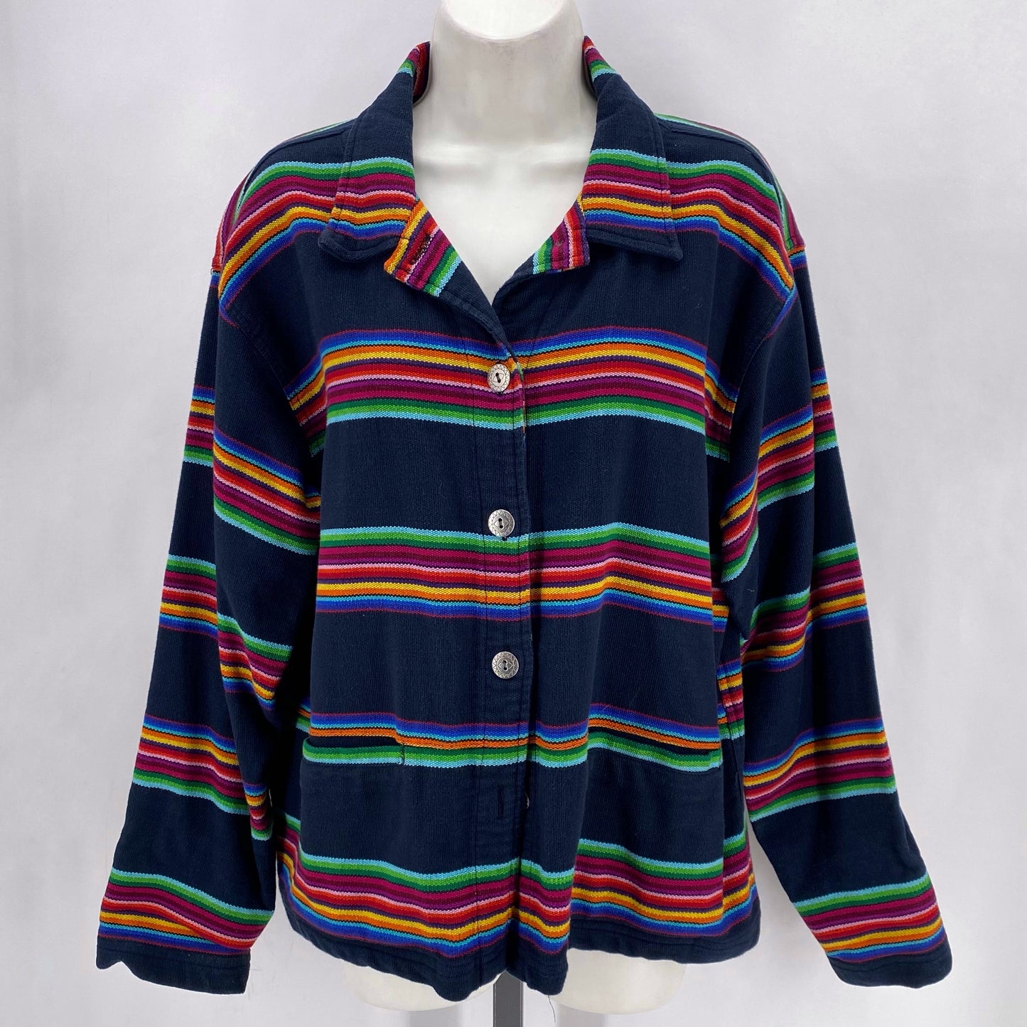 Size 3 CHICO'S Stripe Jacket
