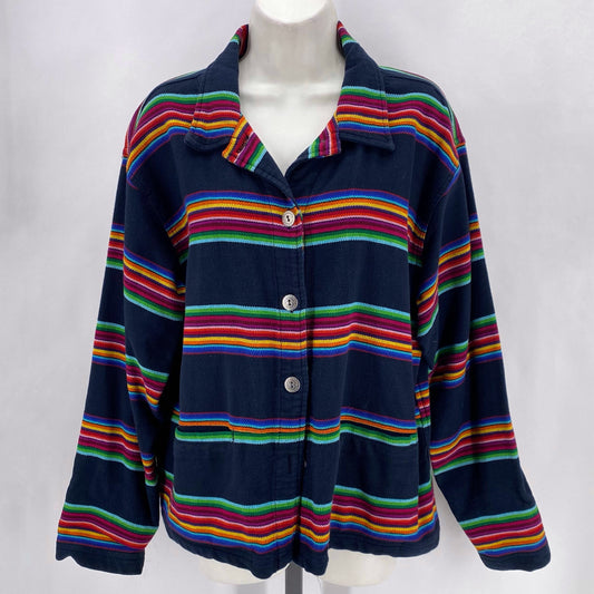 Size 3 CHICO'S Stripe Jacket