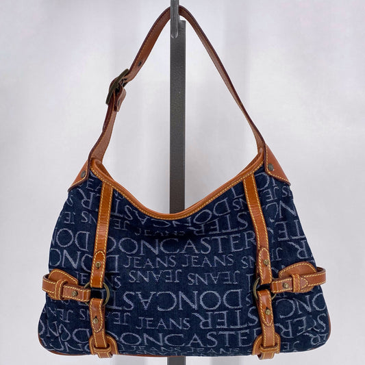 DARK BLUE DONCASTER Leather Shoulder Bag