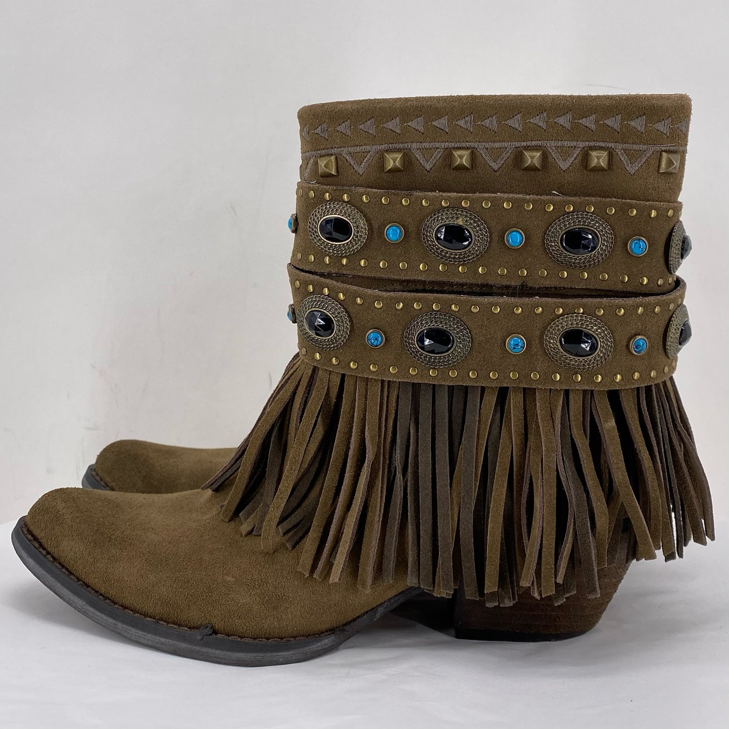 BROWN W Shoe Size 8.5 SBICCA Boots