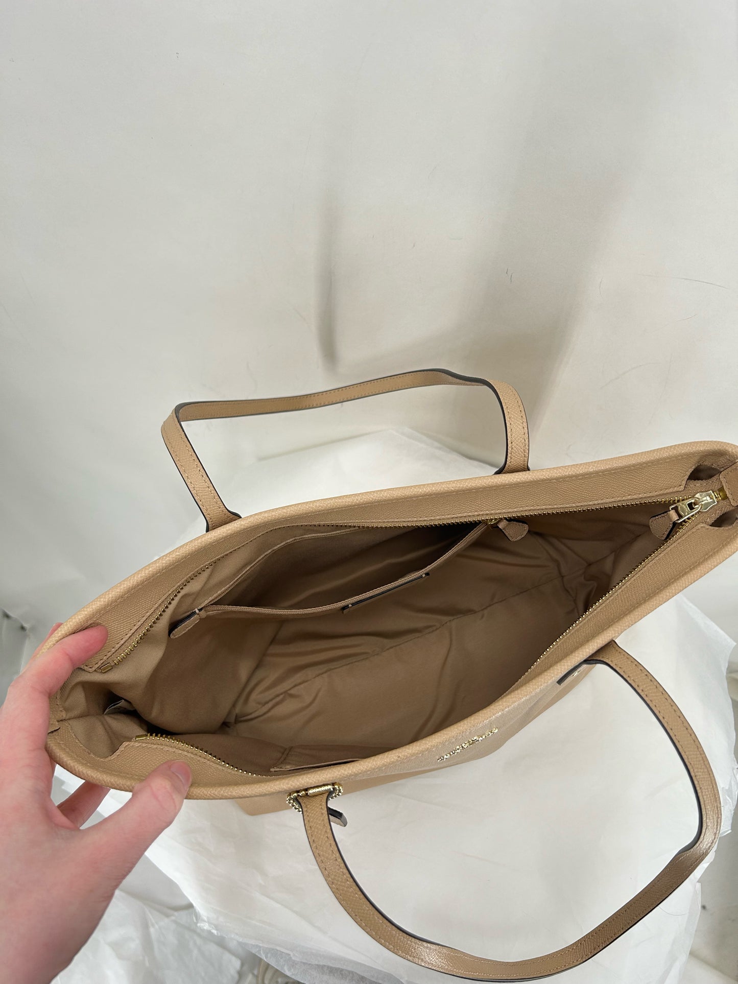 Beige COACH Tote