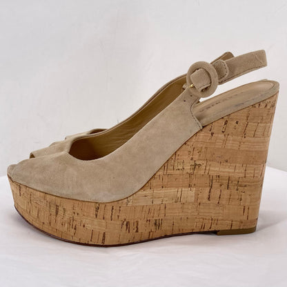 Tan W Shoe Size 8 VERONICA BEARD Wedge