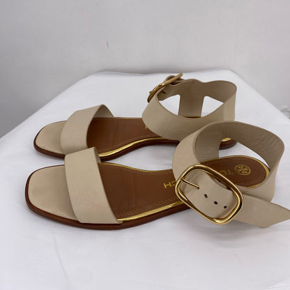 Cream W Shoe Size 8.5 TORY BURCH Sandals