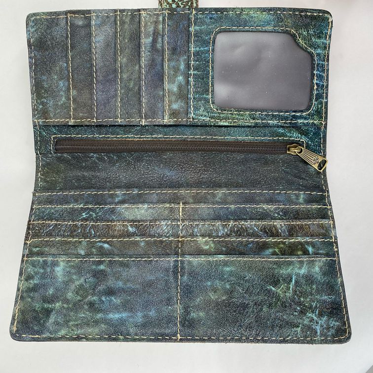 Green PATRICIA NASH Leather Wallet