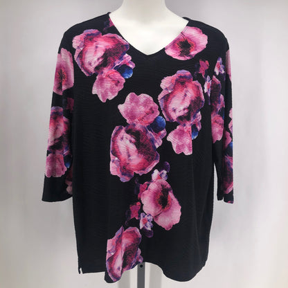 Size 4 CHICO'S FLOWERS Shirt