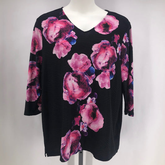Size 4 CHICO'S FLOWERS Shirt