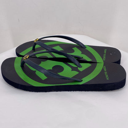 Navy W Shoe Size 9 TORY BURCH Sandals