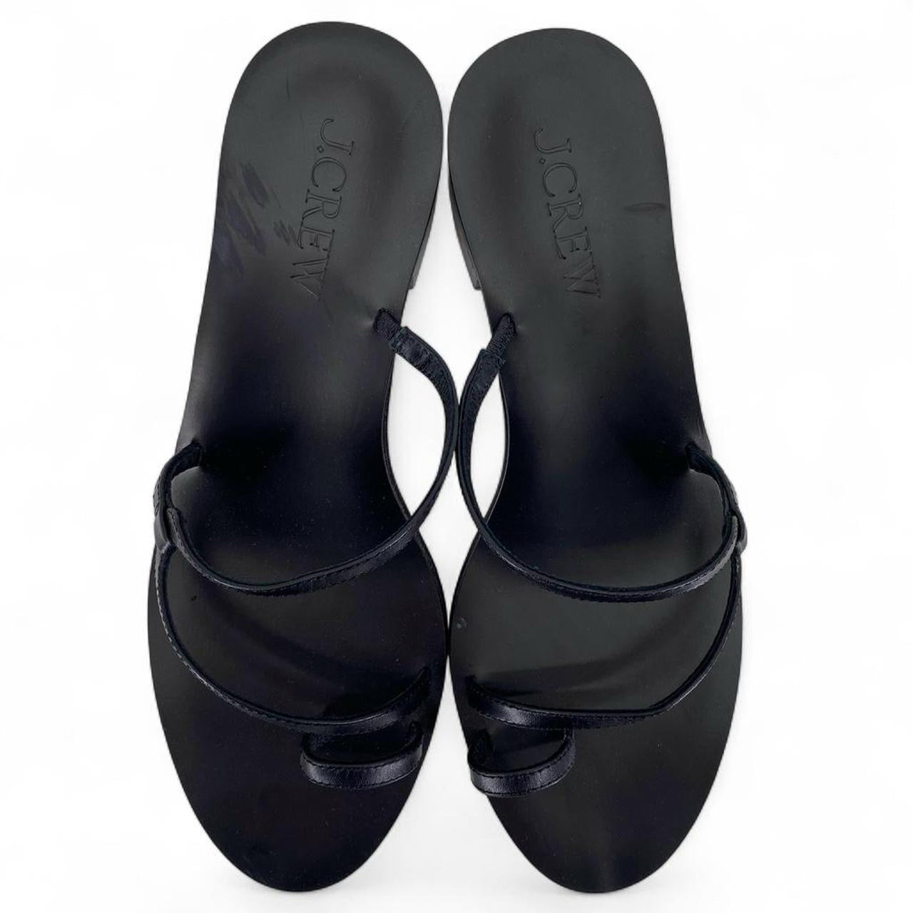 Black W Shoe Size 8.5 J CREW Sandals
