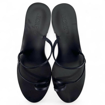 Black W Shoe Size 8.5 J CREW Sandals