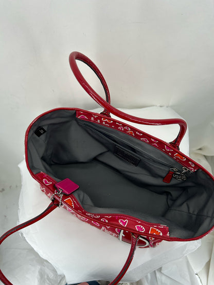 Red COACH Tote