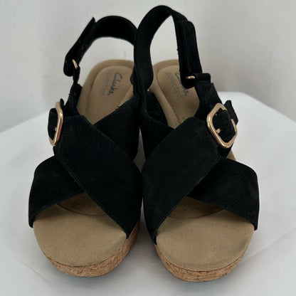 Black W Shoe Size 7.5 CLARKS Sandals