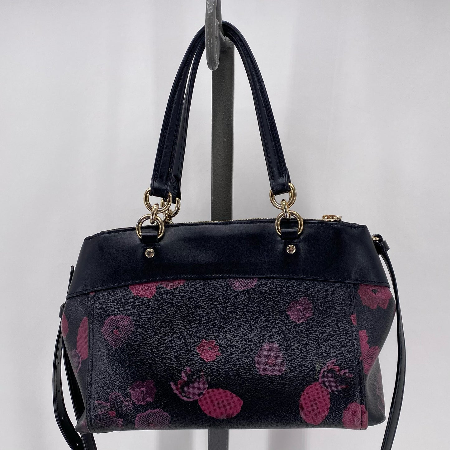 BLACK/PURPLE COACH Satchel