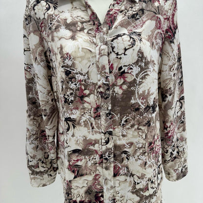 Size 0 CHICO'S Floral Shirt