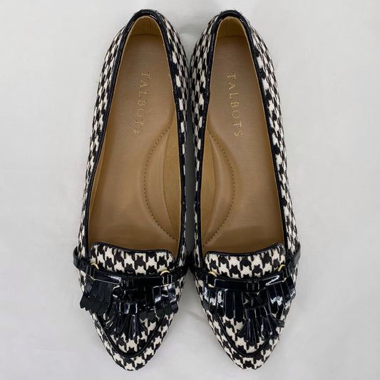 BLACK/WHITE W Shoe Size 7.5 TALBOTS Flats
