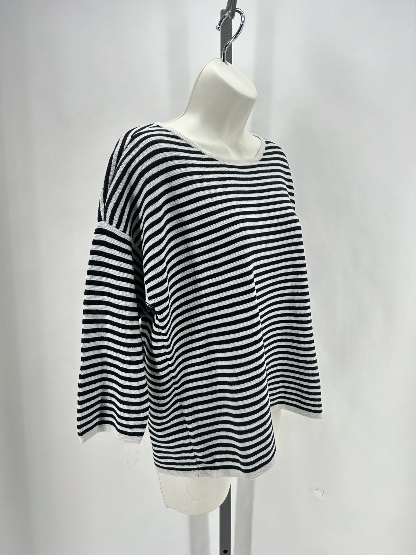 Size L EILEEN FISHER Knit Stripe Shirt