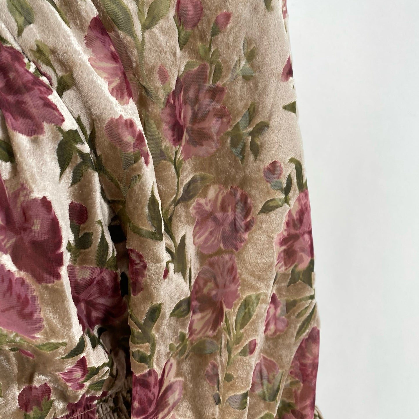 Size 0 TORRID Velvet FLOWERS Dress