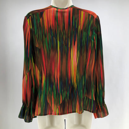 Size 10 VICTOR Silk Watercolor Shirt