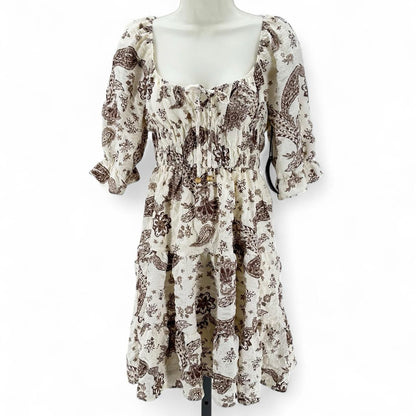 Size M MARY & MO fleur de lis Dress