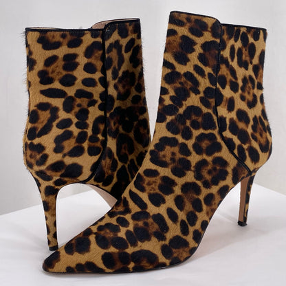 BLACK/TAN W Shoe Size 8.5 J CREW shooties/booties